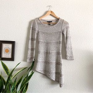 Y2K INC Inter International Concepts Asymmetrical Crochet top